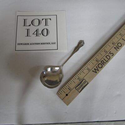 Vintage Sterling Silver 4 3/4" Serving Spoon, Collectors Item