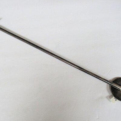 Vintage Very Unusual 925 Silver Peru Drink Stirrer, 11" Tall, Bird on Handle