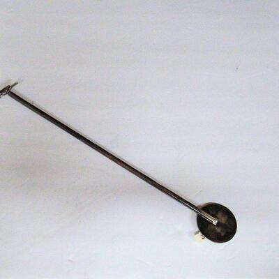 Vintage Very Unusual 925 Silver Peru Drink Stirrer, 11" Tall, Bird on Handle