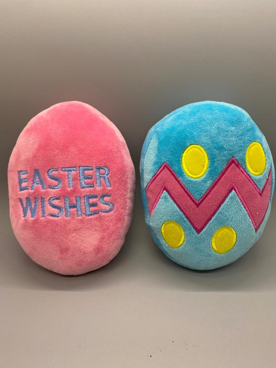 Colorful Plush Easter Eggs
