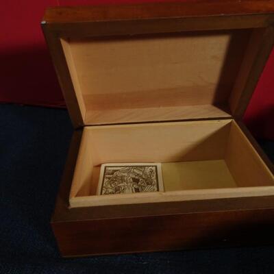 LOT 258. MUSIC RELATED HOME DECOR WOOD BOXES
