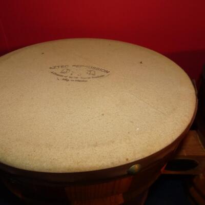 LOT 267. MUSIC DRUMS AND INSTRUMENTS