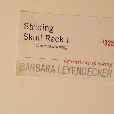 Lot 53: Original Artwork 'Striding Skull Rack 1' & 'Striding Skull Rack 2' by BARBARA LEYENDECKER