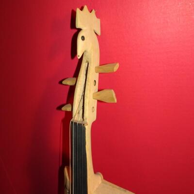 LOT 289. HAND CARVED VIOLIN