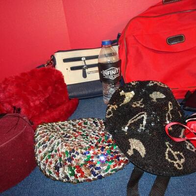LOT 310. HATS AND BAGS