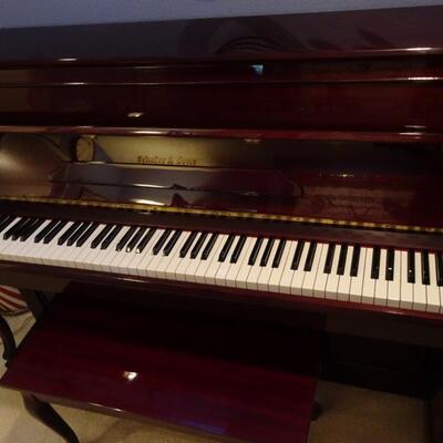 LOT 312. SCHAFER & SONS UPRIGHT PIANO