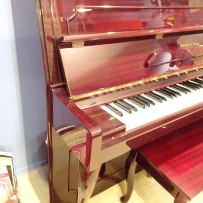 LOT 312. SCHAFER & SONS UPRIGHT PIANO