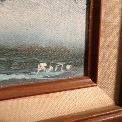 LOT 336. OIL ON CANVAS ART