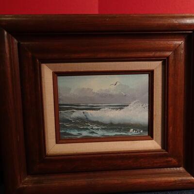 LOT 336. OIL ON CANVAS ART