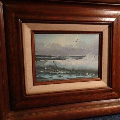 LOT 336. OIL ON CANVAS ART