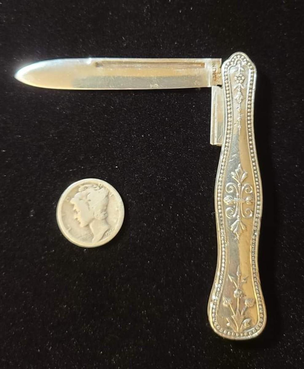 Sterling silver pocket knife