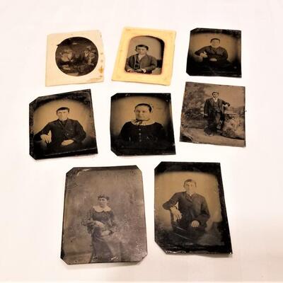 Lot #98  Lot of 8 Antique Tintypes -19th Century