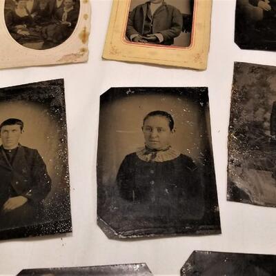Lot #98  Lot of 8 Antique Tintypes -19th Century