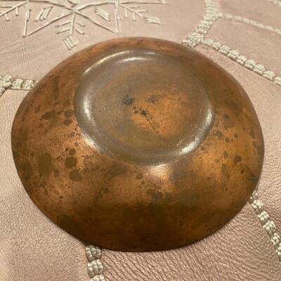 Mid century copper trinket dish