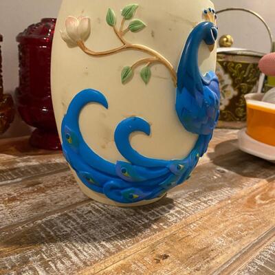 Vintage Lenox Peacock vase