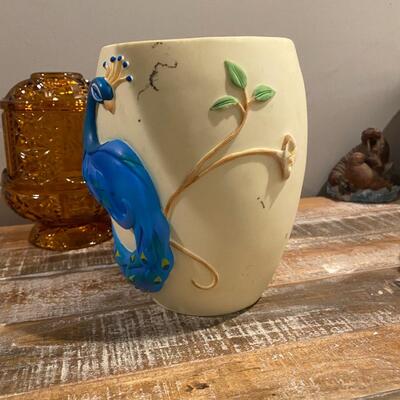 Vintage Lenox Peacock vase