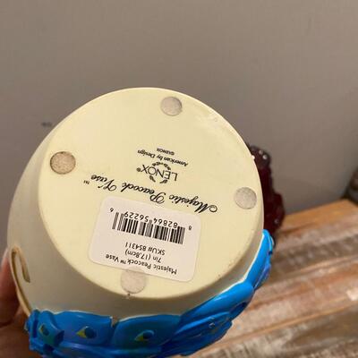 Vintage Lenox Peacock vase