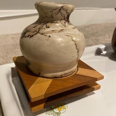 Navajo artist signed pottery pieces