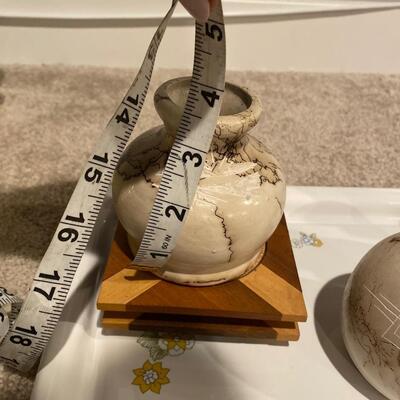 Navajo artist signed pottery pieces