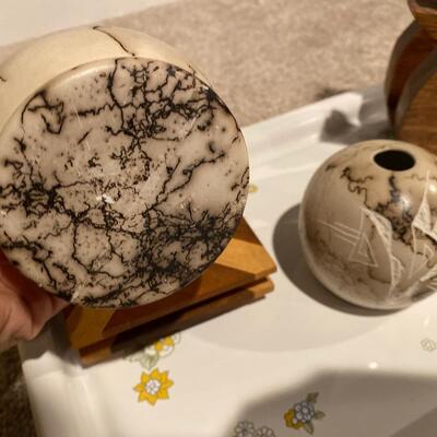 Navajo artist signed pottery pieces