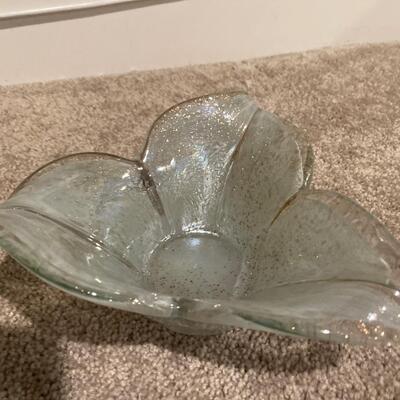 Art glass candy dish