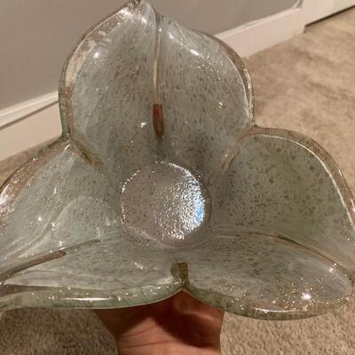 Art glass candy dish