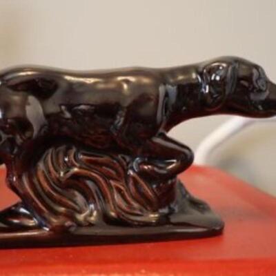 Mid Century Modern pottery dog figurines