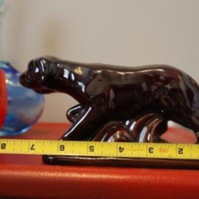 Mid Century Modern pottery dog figurines