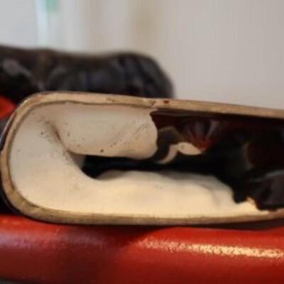 Mid Century Modern pottery dog figurines