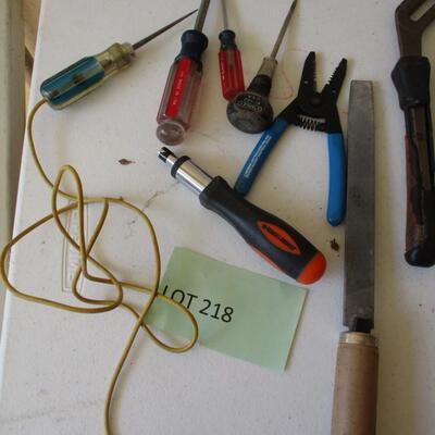 Tools-plyers, files, screwdrivers