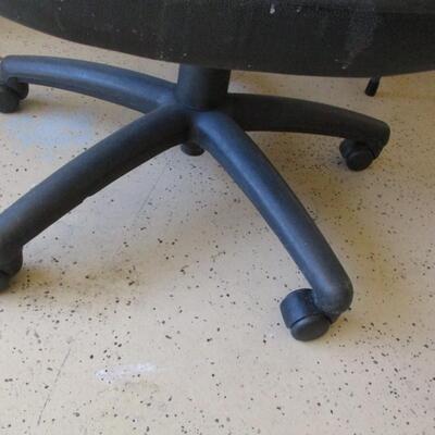 Black Office Chair on Wheels