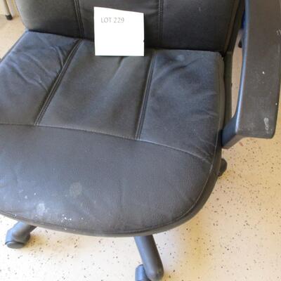 Black Office Chair on Wheels