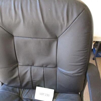 Black Office Chair on Wheels
