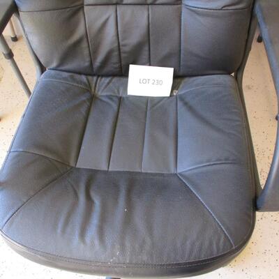 Black Office Chair on Wheels