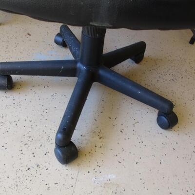 Black Office Chair on Wheels