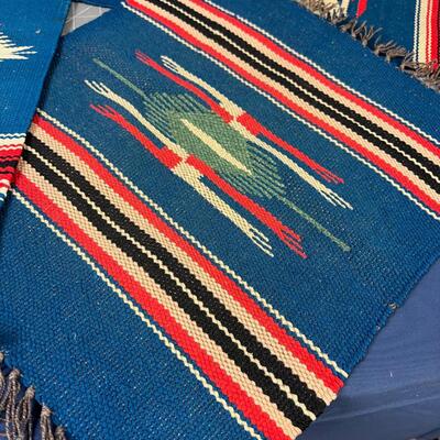 (3) Chimayan or Navajo Weaving 