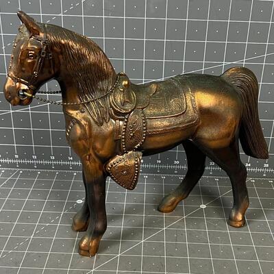 Bronze Copper Flash on Metal 50's era Horse