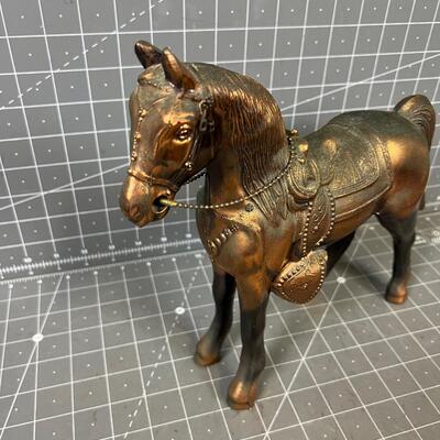 Bronze Copper Flash on Metal 50's era Horse