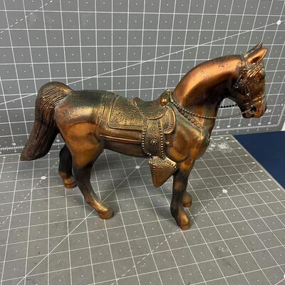 Bronze Copper Flash on Metal 50's era Horse