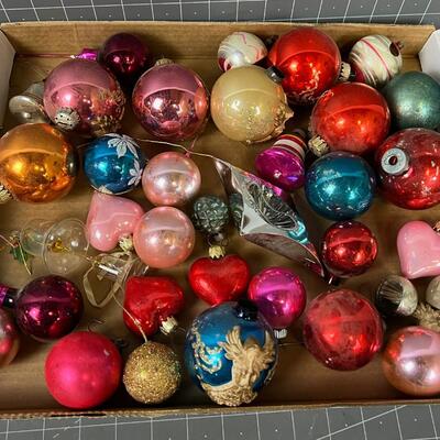 Mixed Vintage Christmas Bulb Lot, Glass /Mercury / Retrograde 