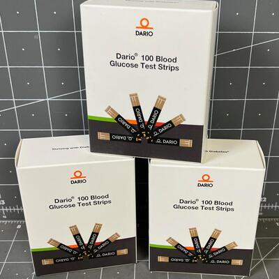 Blood Glucose Test Strips 3 Boxes DARIO
