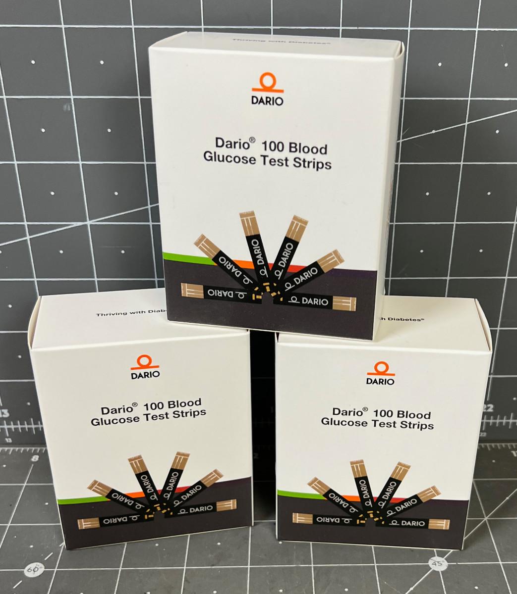 Blood Glucose Test Strips 3 Boxes DARIO