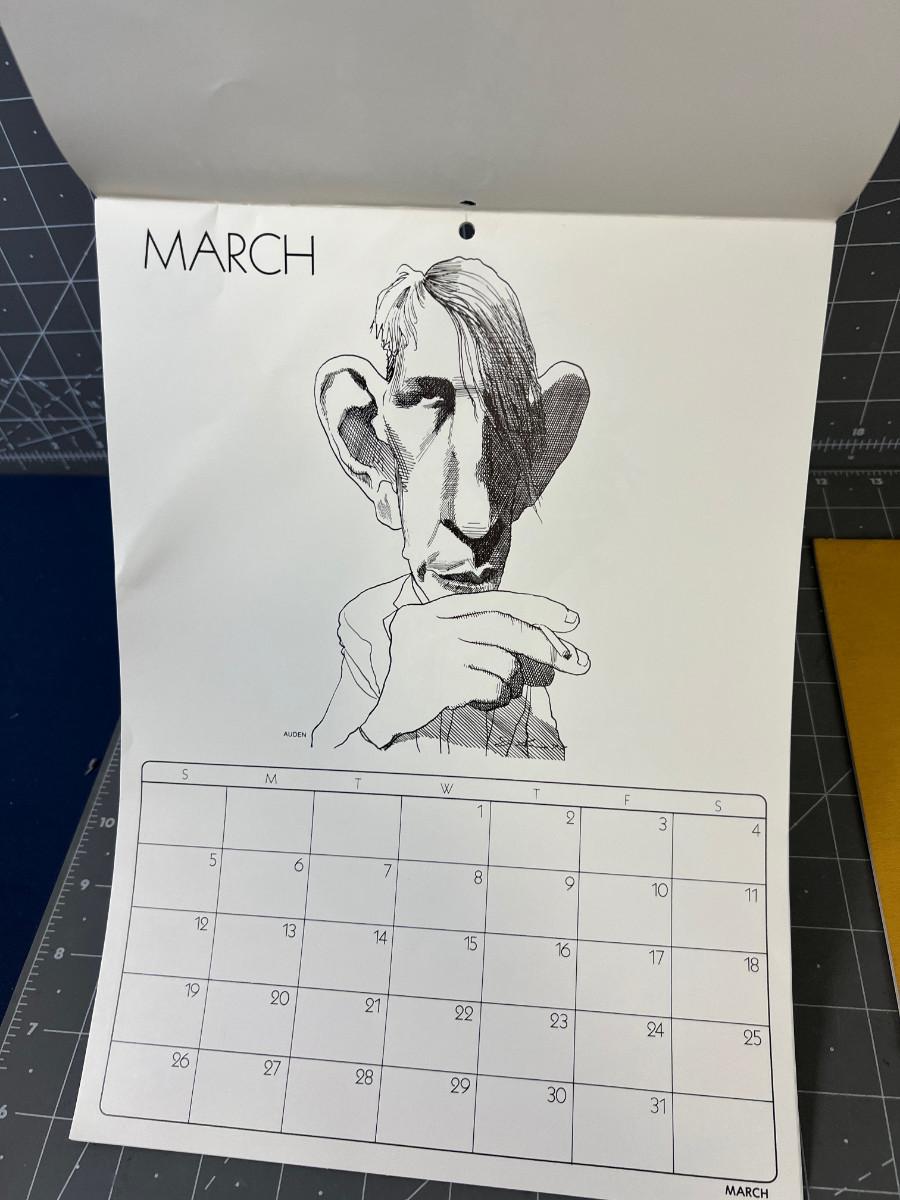 David Levine Calendars from the 70's