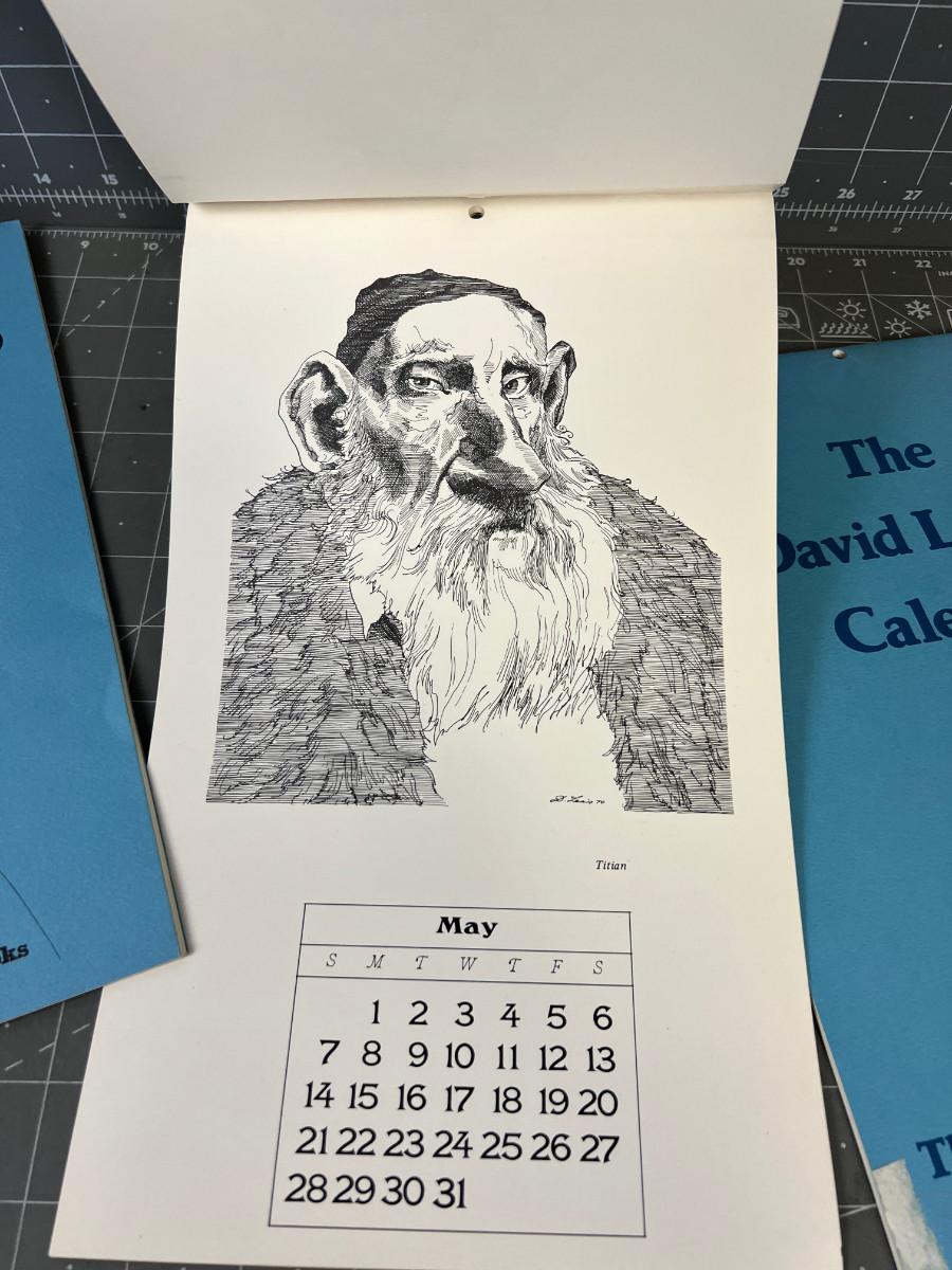 David Levine Calendars from the 70's