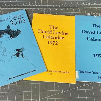 David Levine Calendars from the 70's 