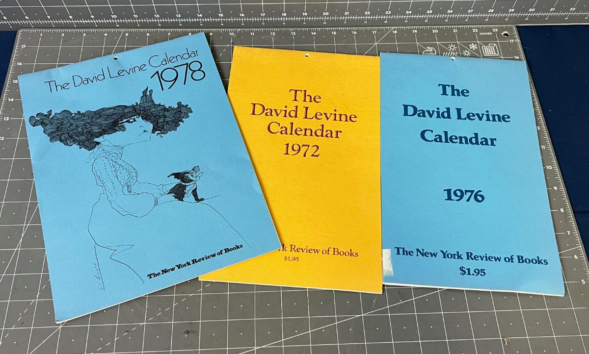David Levine Calendars from the 70's