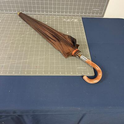 Umbrella Vintage Wood Shaft