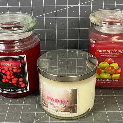 Scented Candles lot of 3 