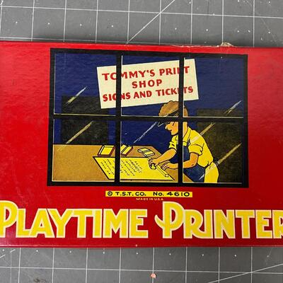 Playtime Printer Tommy's Print Shop 