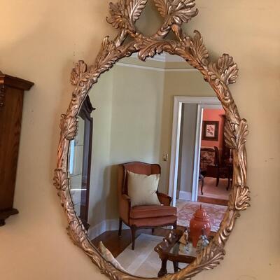 Bettis Brooke hand carved gold mirror